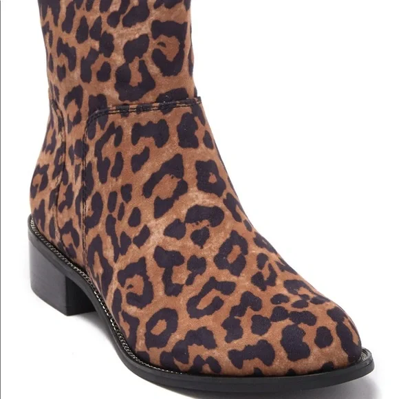 Franco Sarto Leopard Print Boots - Picture 2 of 11